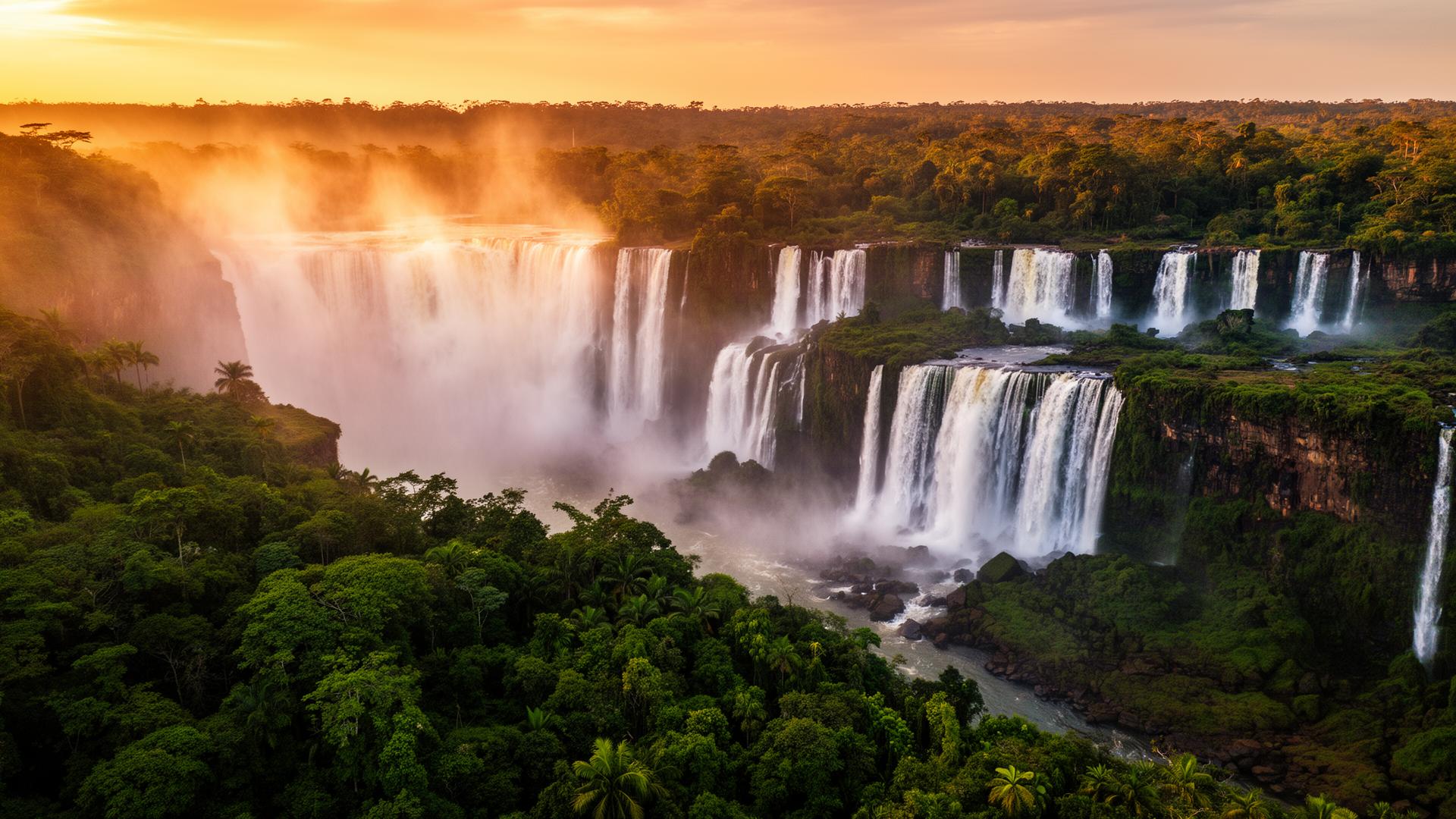 Cataratas do Iguaçu ao amanhecer