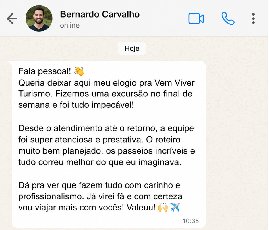 Depoimento real de Bernardo Carvalho no WhatsApp